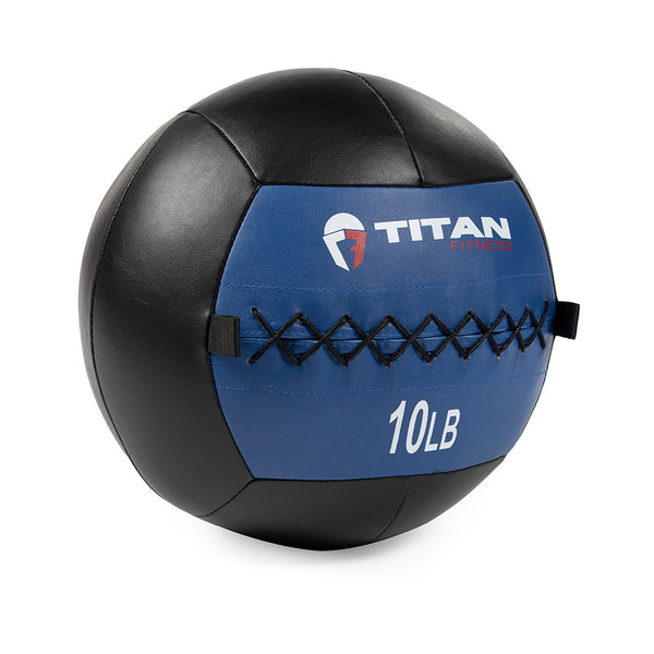 10 LB Soft Leather Medicine Wall Ball | Titan Fitness