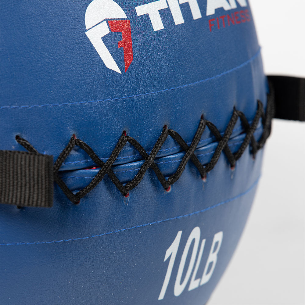 10 LB Soft Leather Medicine Wall Ball - view 4