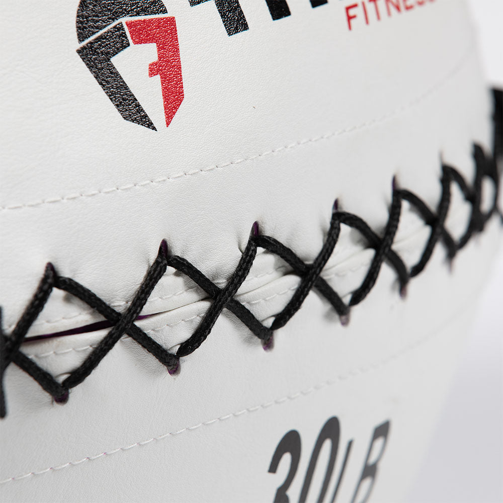 30 LB Soft Leather Medicine Wall Ball - view 4