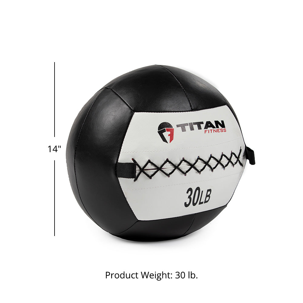 30 LB Soft Leather Medicine Wall Ball - view 7