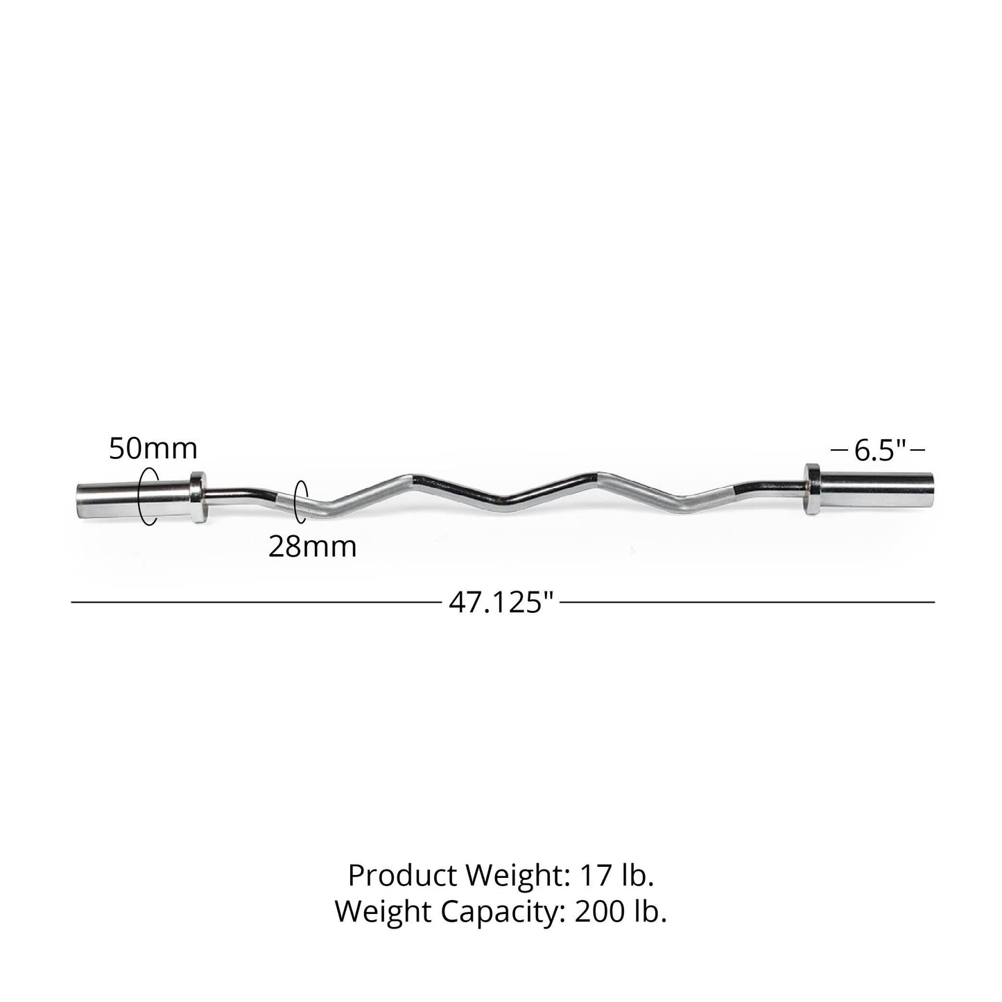 Olympic EZ Curl Barbell - view 8