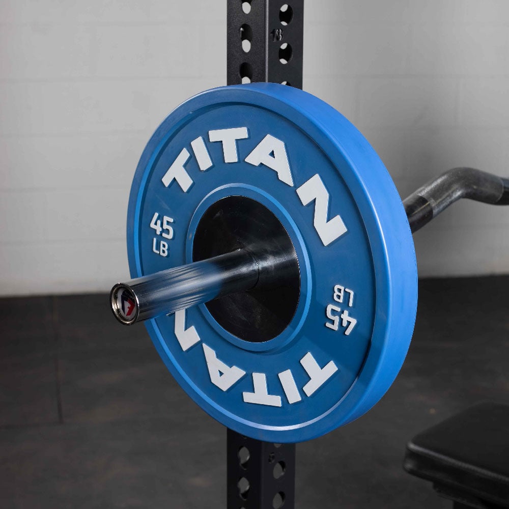 Rackable EZ Curl Fat Bar Titan Fitness