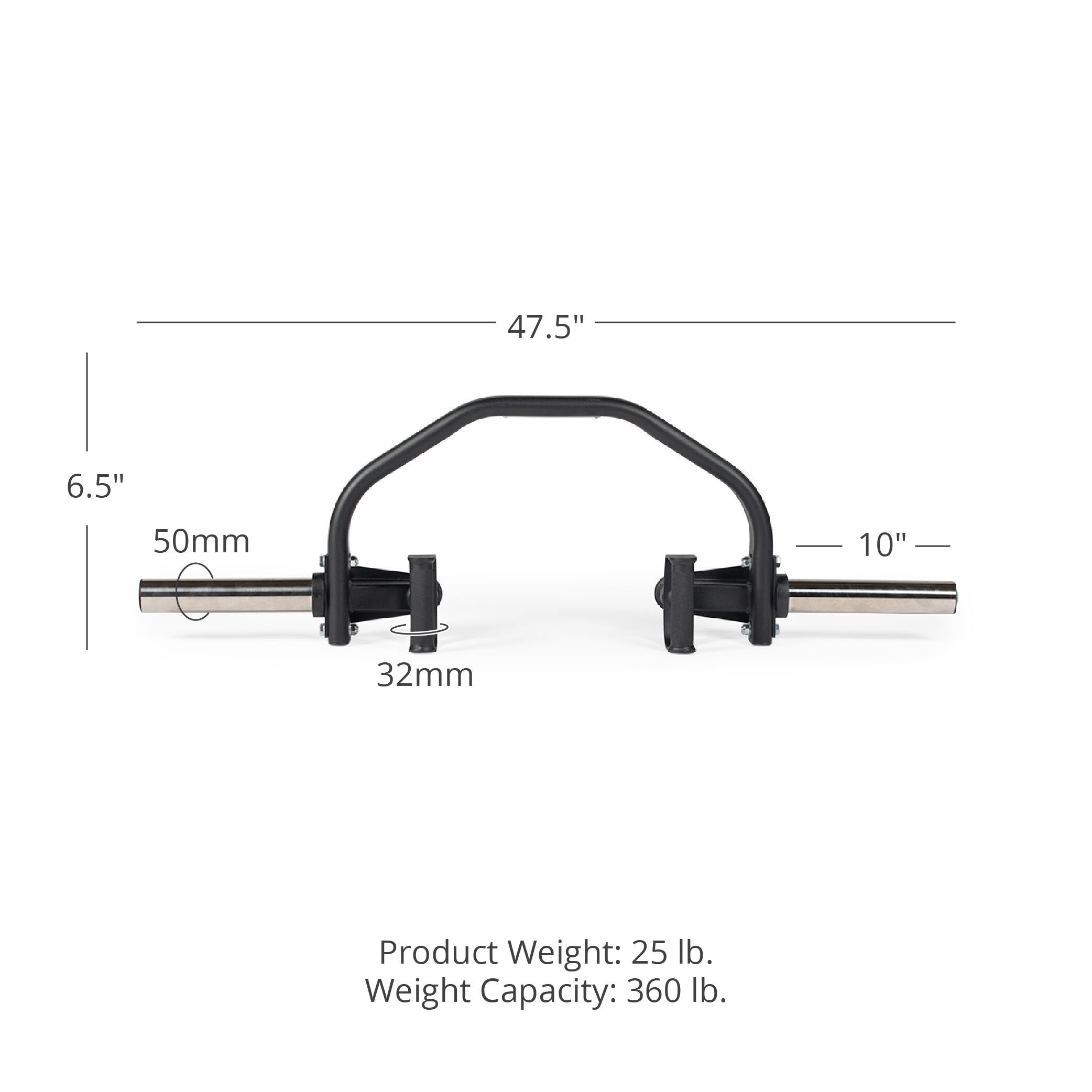 Scratch and Dent, Pivoting Tricep Bar | Titan Fitness