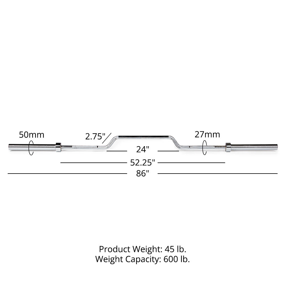 Cambered Bench Press Bar - view 10