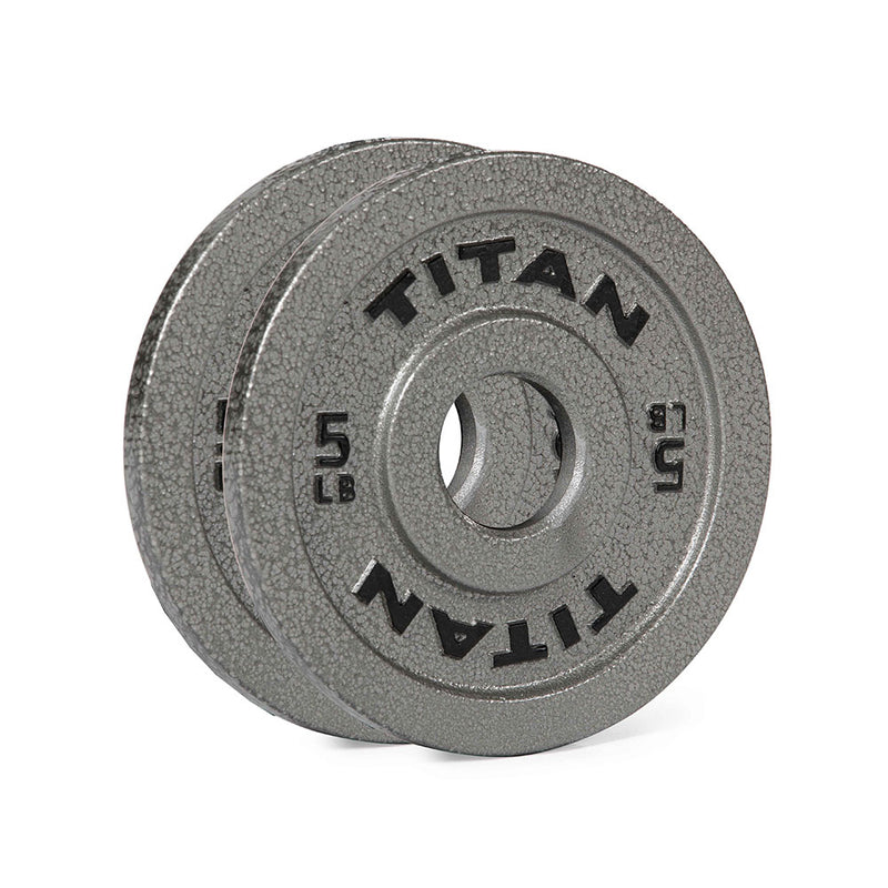 5 LB Cast Iron Olympic Plates - Pair