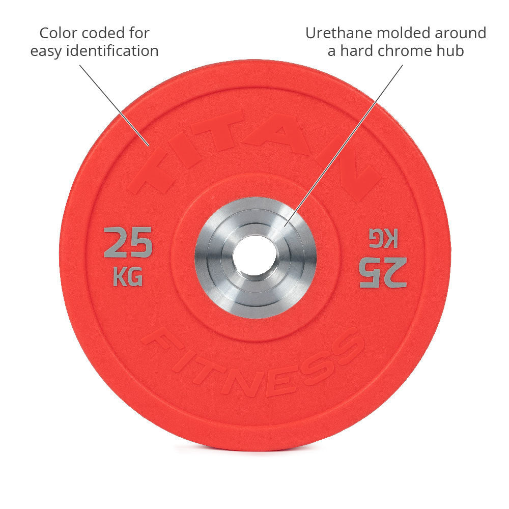Titan Fitness Urethane Bumper Plate - Thumbnail 3