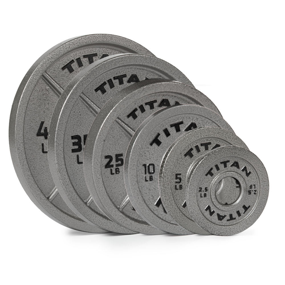 245 LB Cast Iron Olympic Plate Set