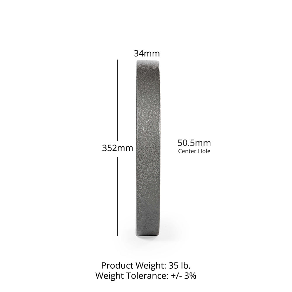 35 LB Cast Iron Olympic Plate - Single