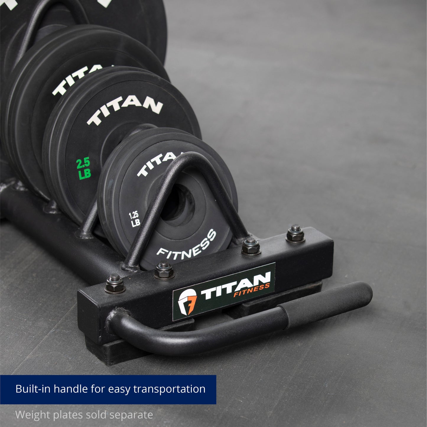 Horizontal Weight Plate Storage With Wheels - view 7