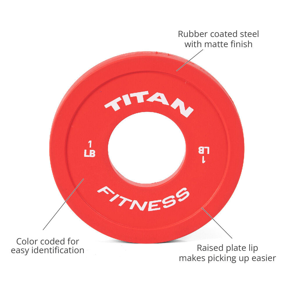 5 LB Set Color Fractional Plates – Titan Fitness
