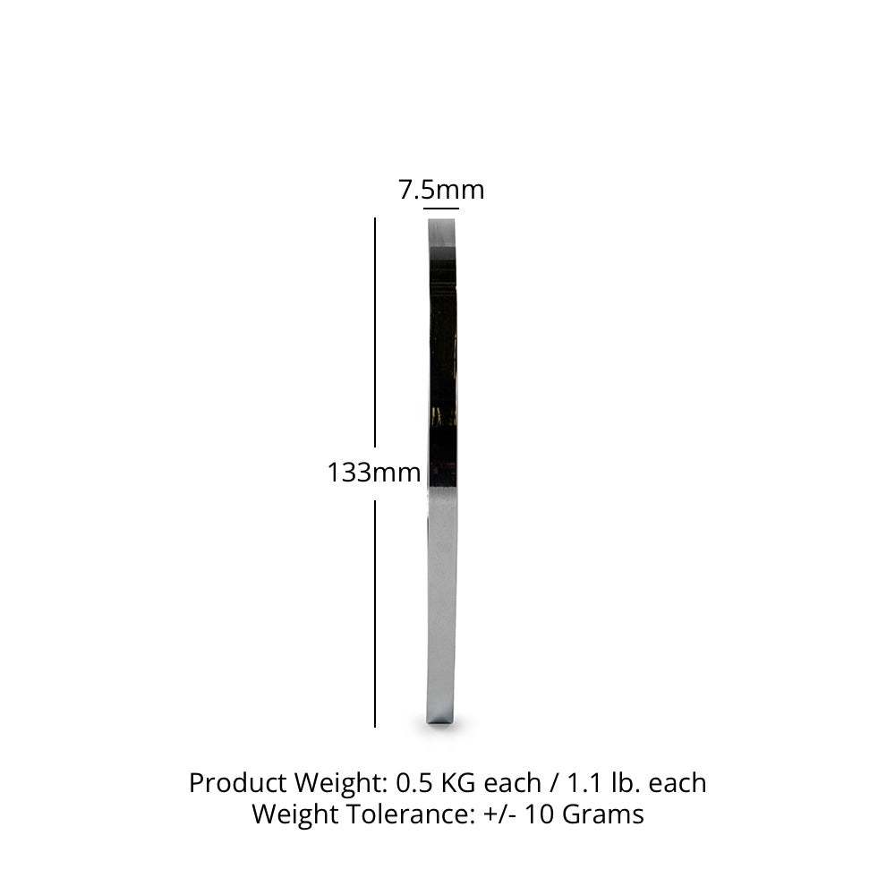 .5 KG Pair Calibrated Steel Plates - view 6