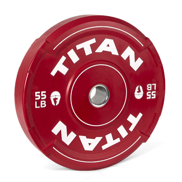 55 LB Single EZ-Grip Color Bumper Plate – Titan Fitness