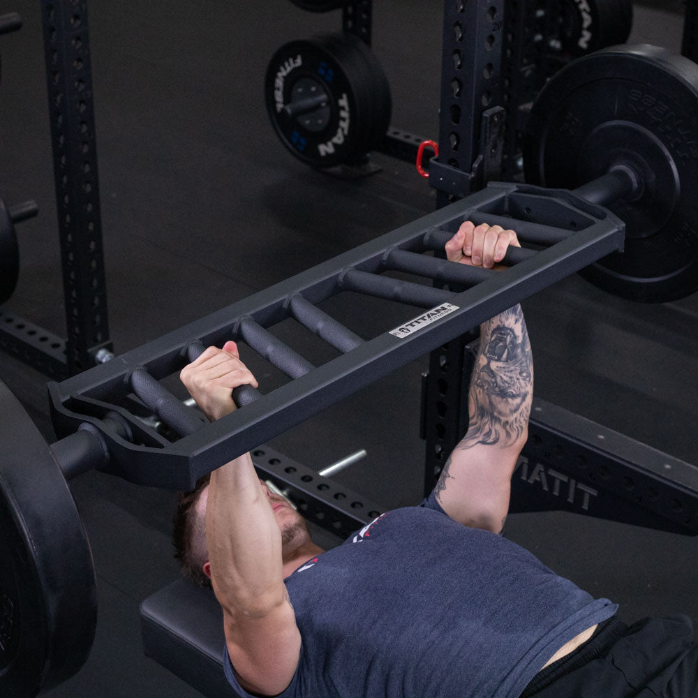 Angled Multi-Grip Football Barbell Titan Fitness