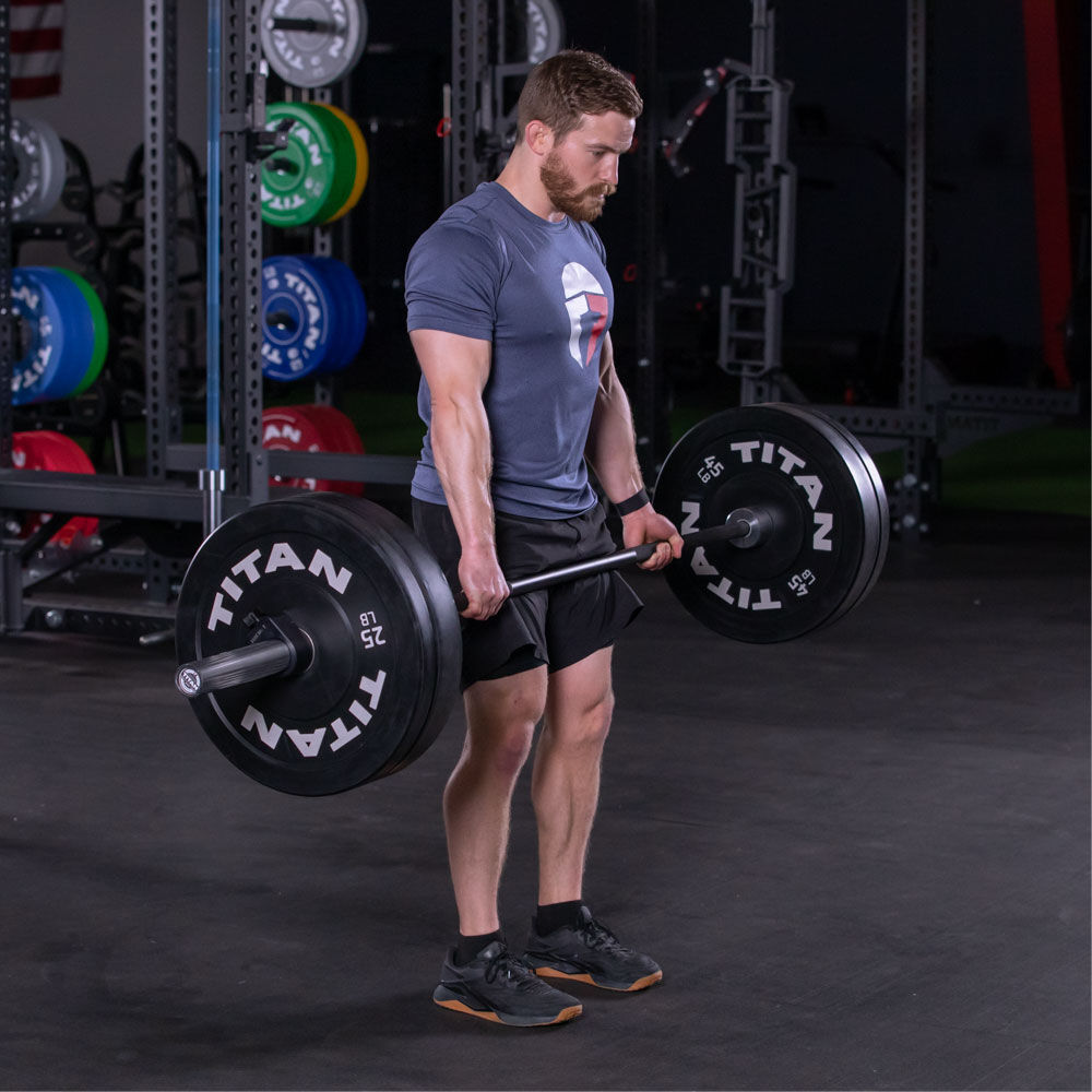 230 LB Set Economy Black Bumper Plates Titan Fitness