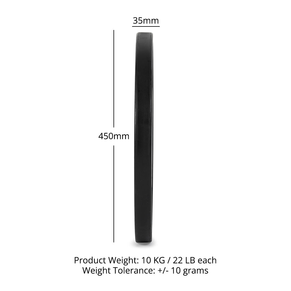 10 KG Pair Elite Bumper Plates
