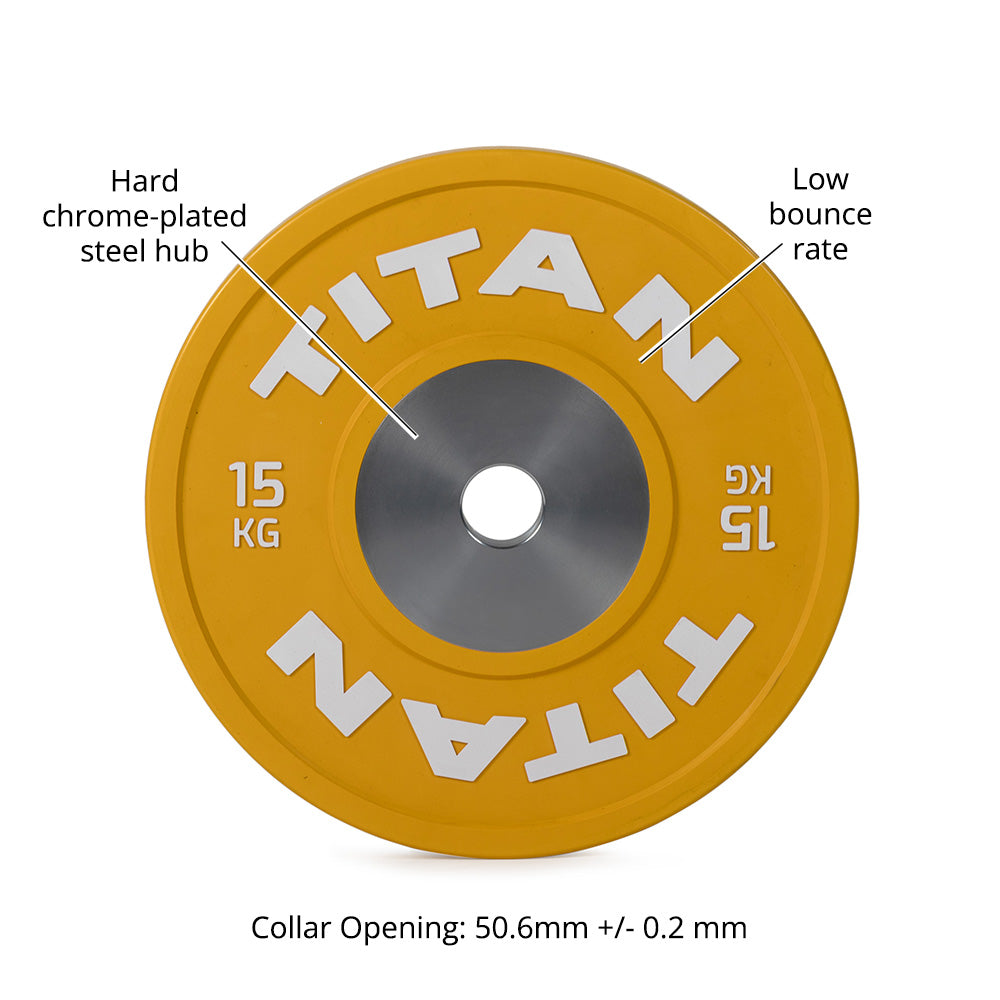 Scratch and Dent, 15 KG Single Elite Color Bumper Plate - view 3