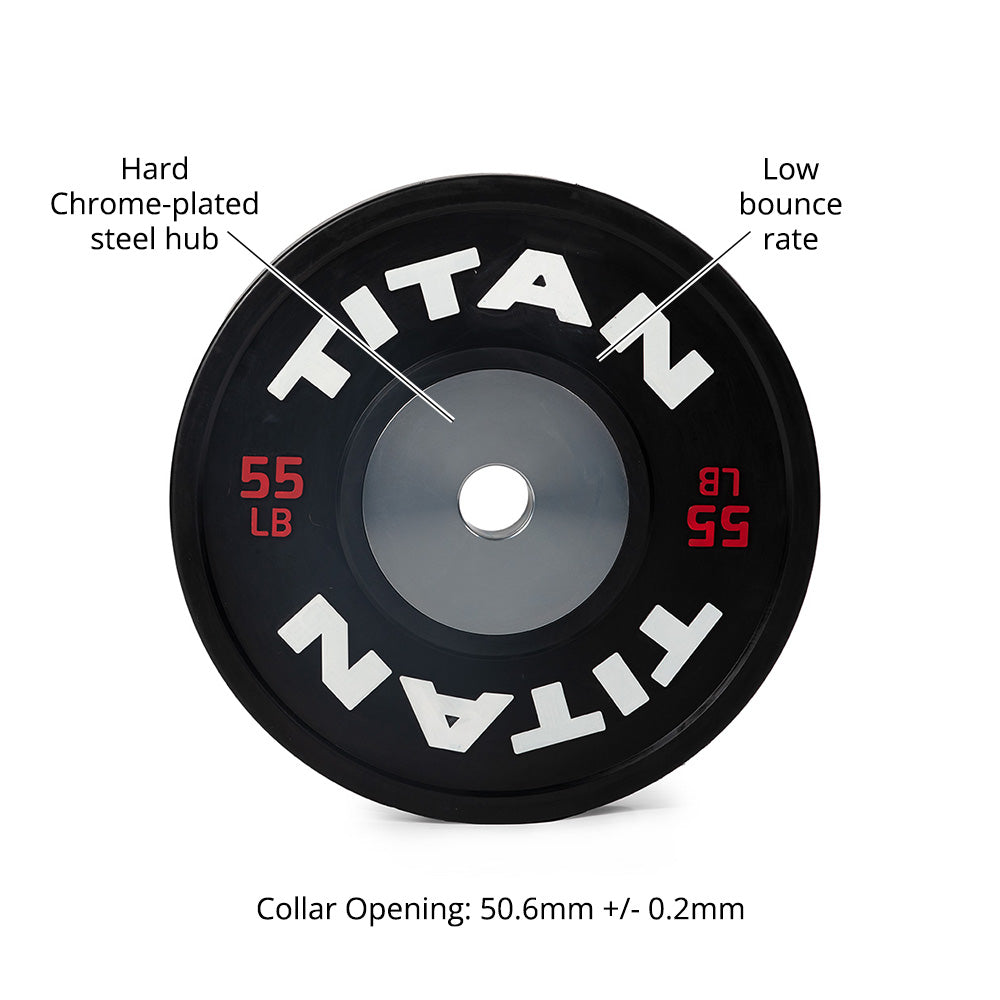 55 LB Single Elite Competition Plate | Titan Fitness