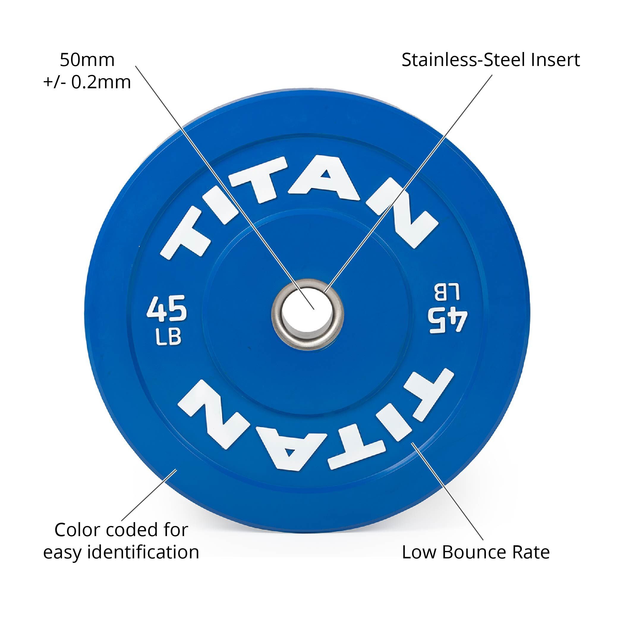 Titan 45 lb bumper plates sale