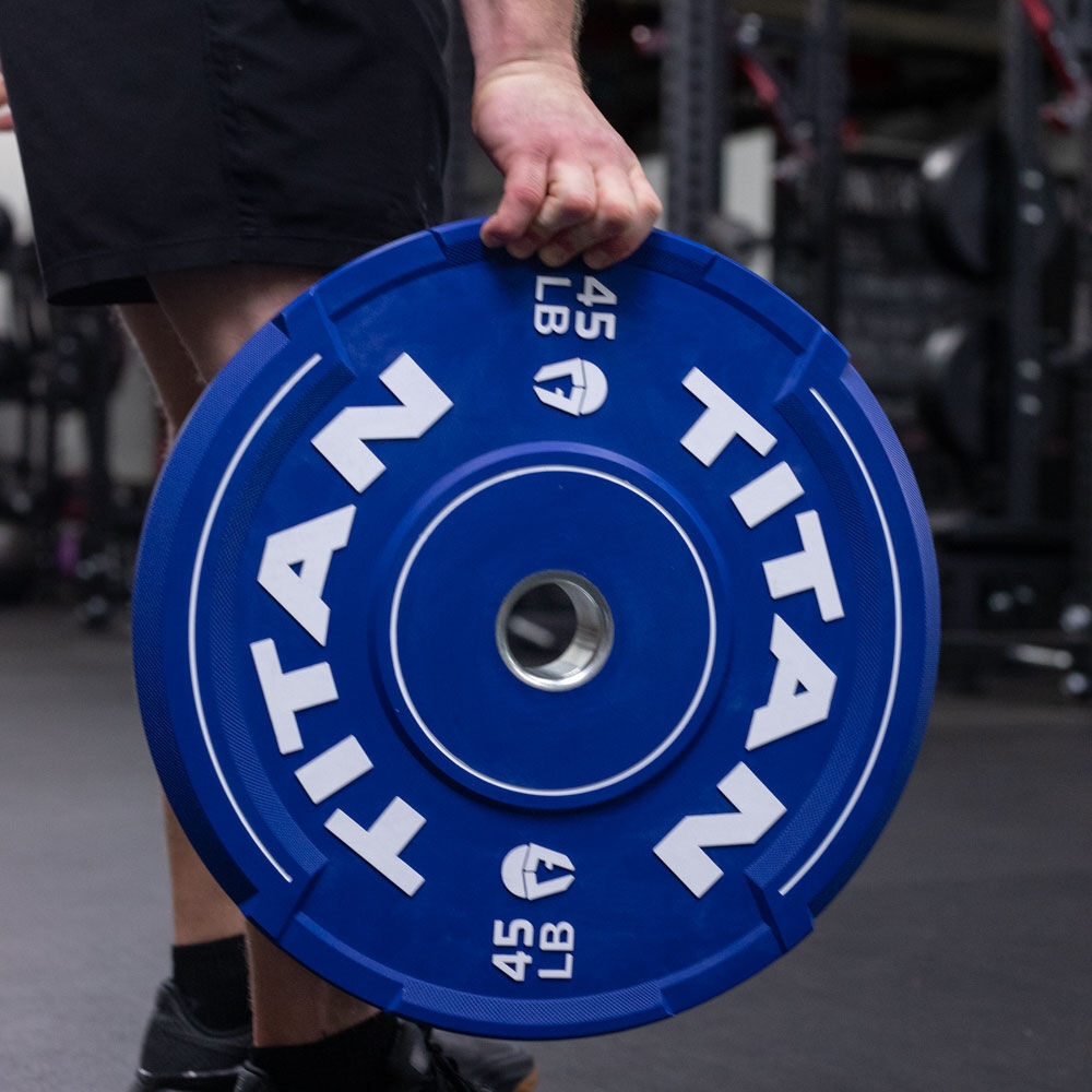 EZGrip Color Bumper Plates Titan Fitness