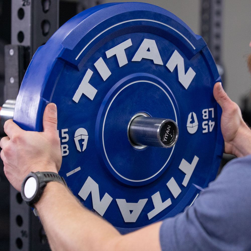 EZGrip Color Bumper Plates Titan Fitness