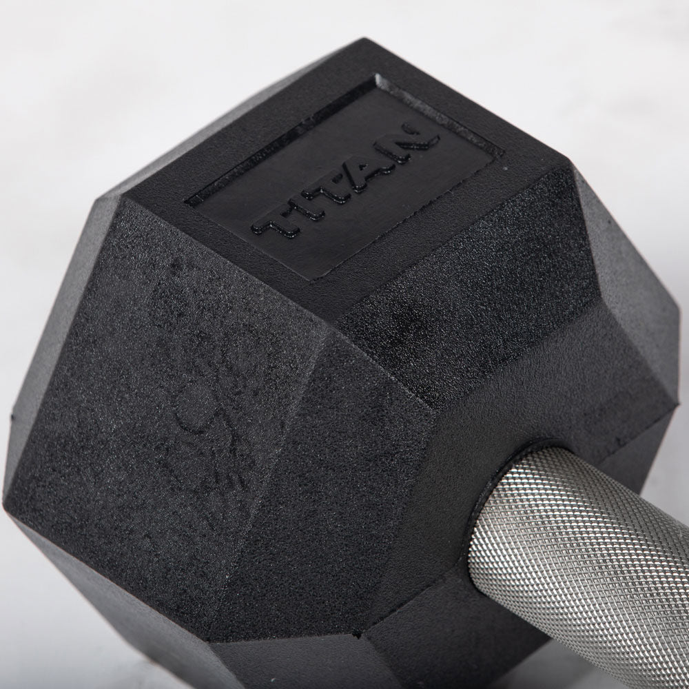 Straight Stainless Steel Hex Dumbbells - view 4