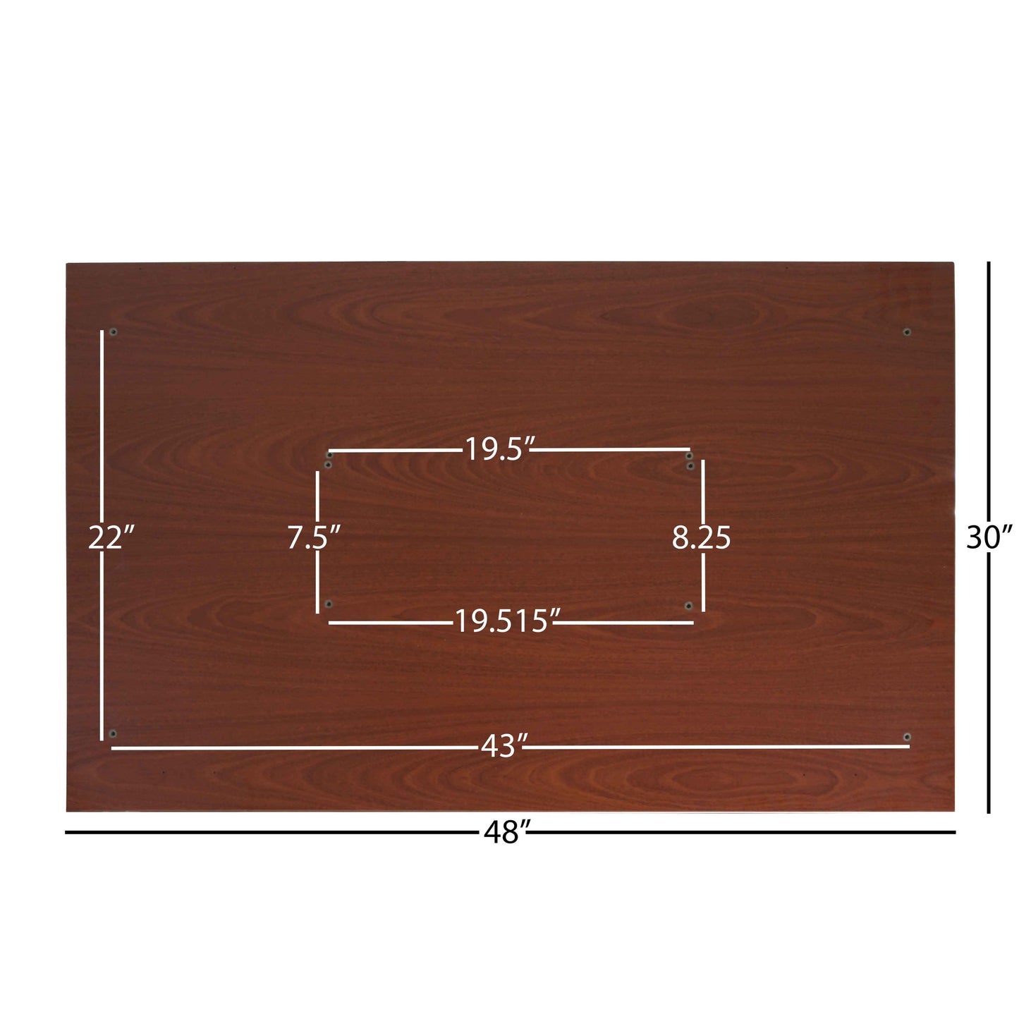 Scratch and Dent, Universal Desk Top - 30-in. x 48-in. Wood - view 2