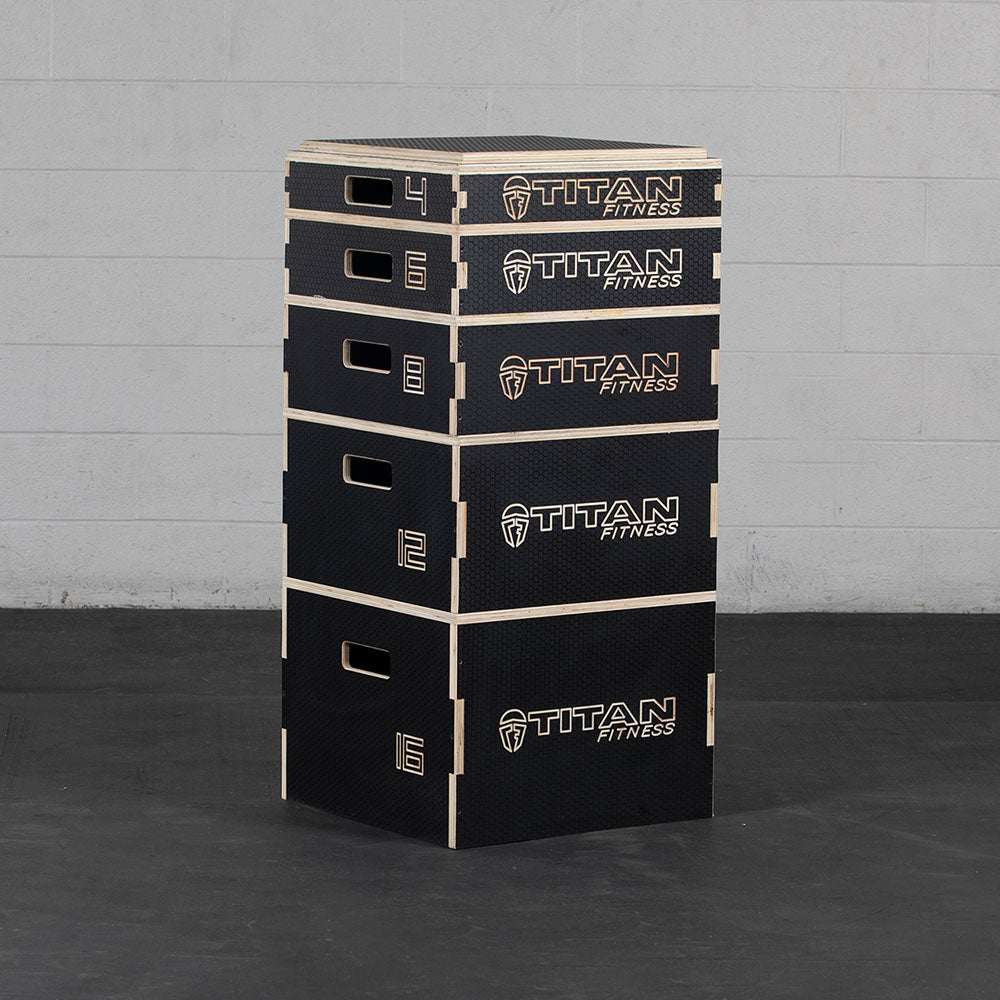 Stackable Wooden Plyometric Boxes