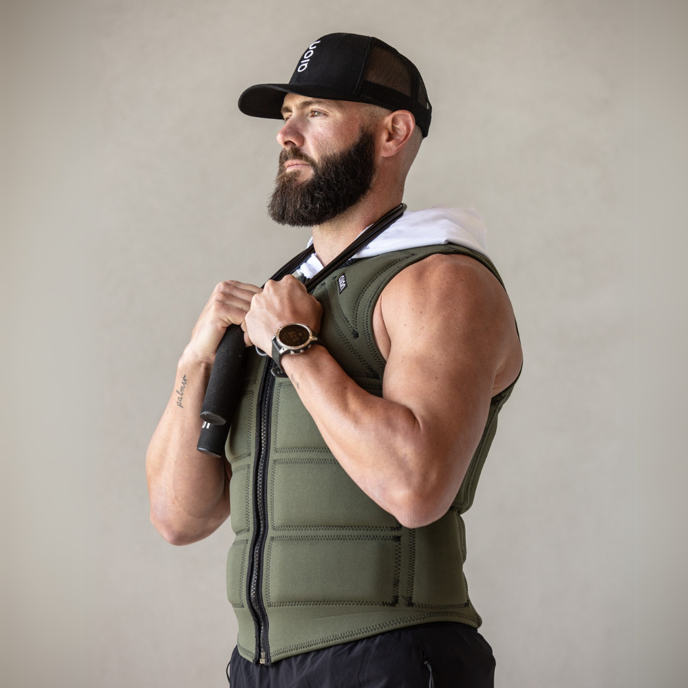 Aion Men's Workout Vest | Green - view 6