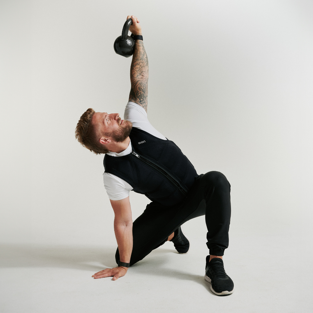 Aion Men's Workout Vest | Black - view 2