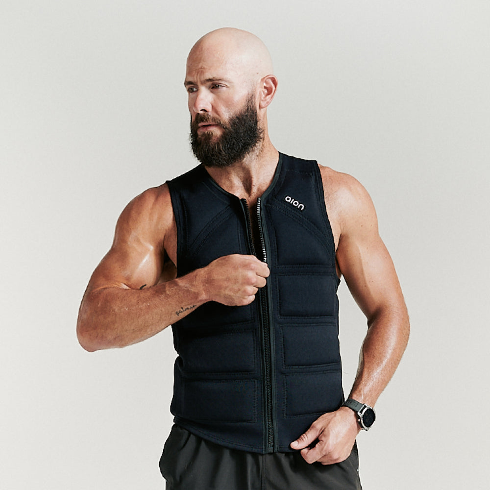 Aion Men's Workout Vest | Black - view 1