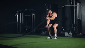 Black Poly Dacron Battle Ropes | 50 FT / 1.5"