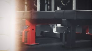 TITAN Series Single Post Flat Bench | Black