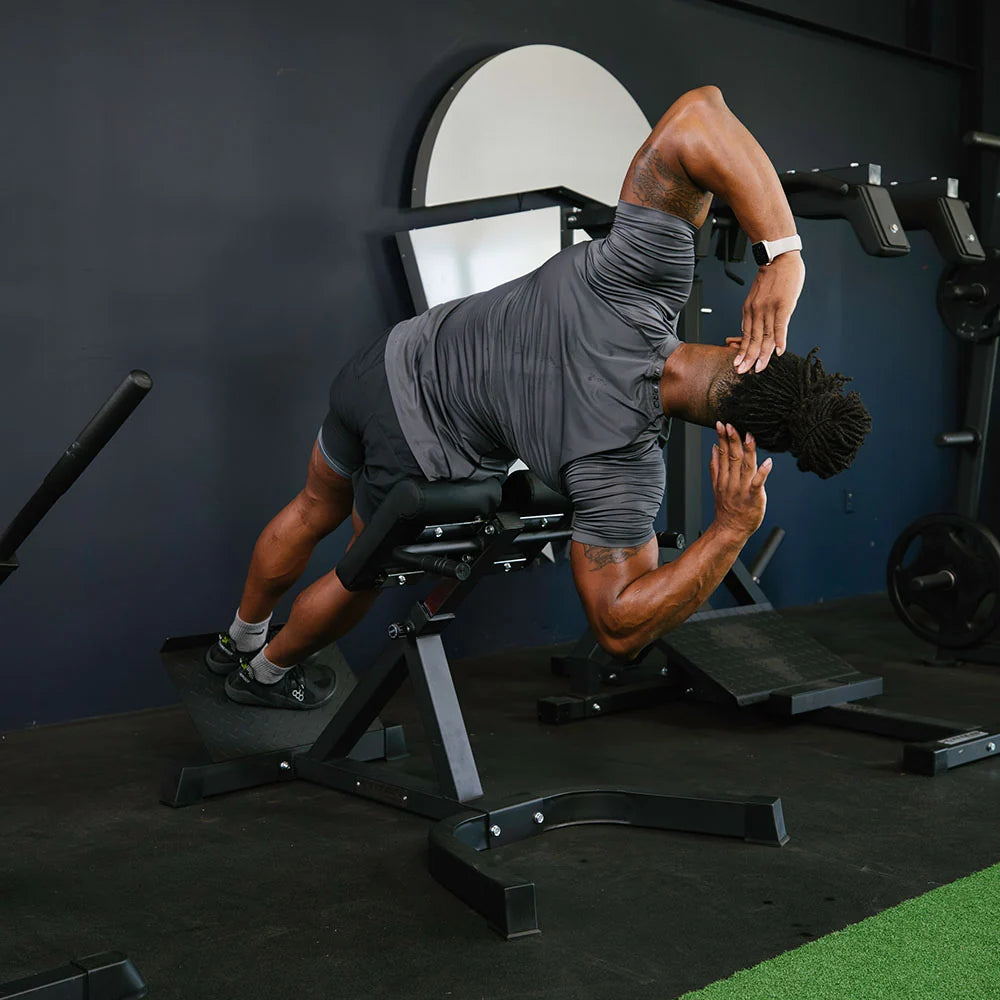 Roman chair back hyperextension machine, rotational hyperextension - view 4