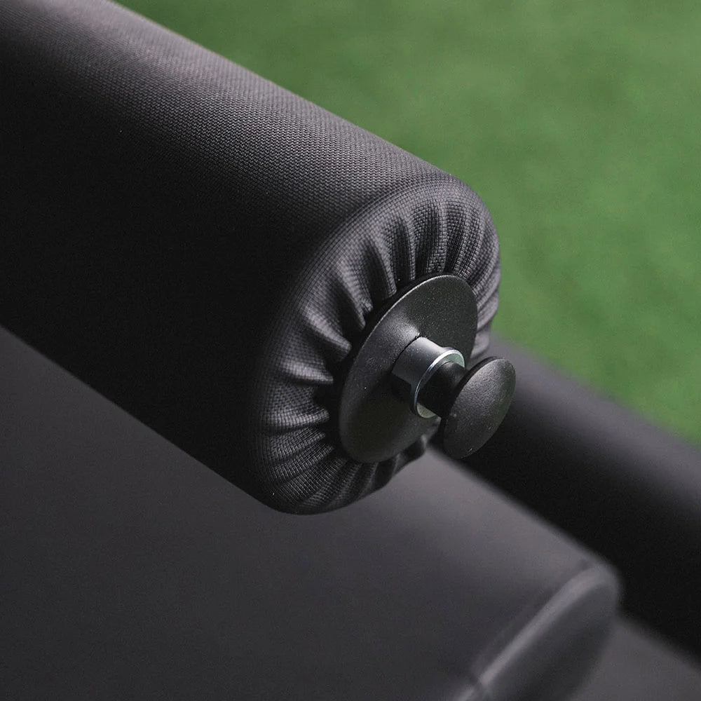 Titan plate-loaded leg extension and leg curl machine, padded roller - view 10